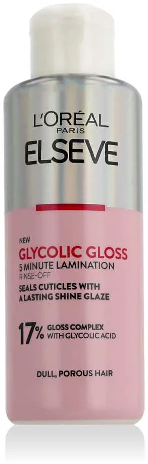 L'Oréal Paris Elseve Glycolic Gloss 5 min., glotninamoji ir atkuriamoji plaukų kaukė, 200 ml.