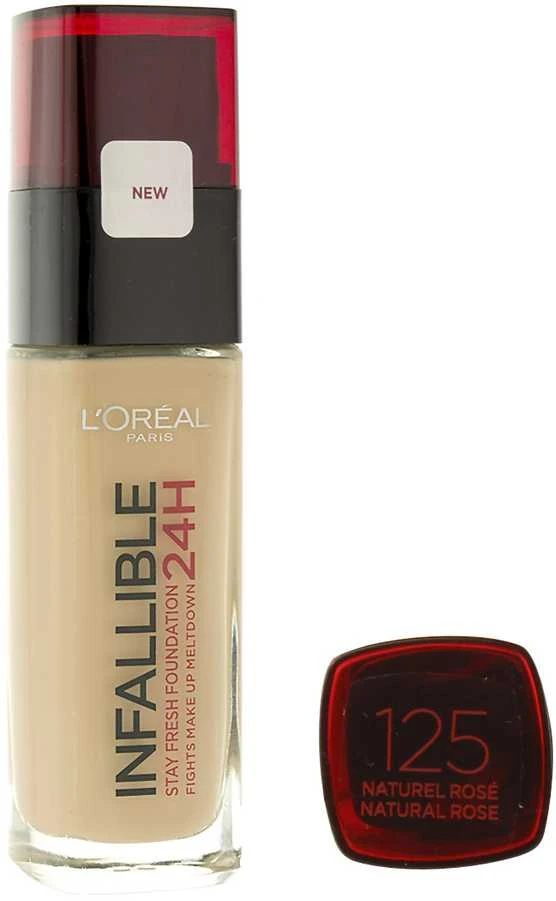 L´Oréal Paris Infaillible 24H Fresh Wear makiažo pagrindas 30 ml (125 Natural Rose)