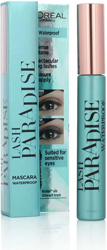 Vandeniui atsparus blakstienų tušas L'oreal Paradise Extatic 6ml Juodas