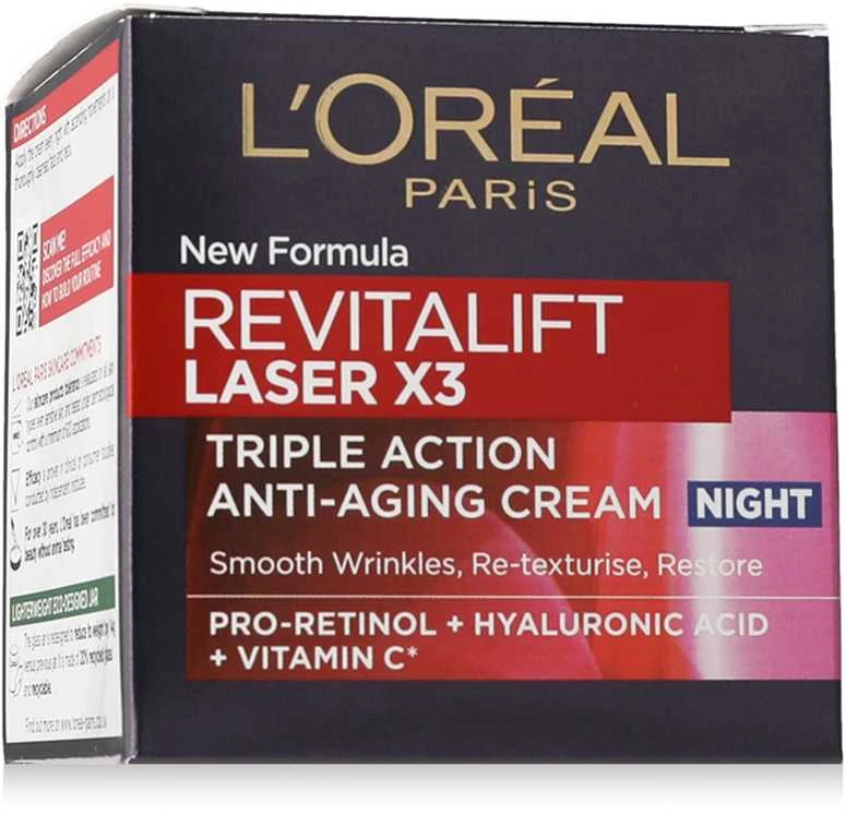 L'Oréal Paris Revitalift lazerinis Renew Night Skin Kreminis