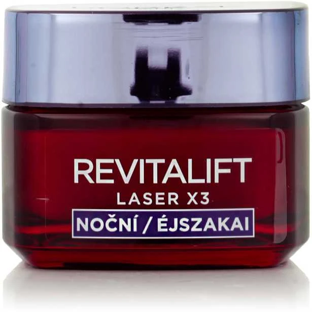L'Oréal Paris Revitalift lazerinis X3 Night Kreminis Night Skin Kreminis moterims, 50 ml