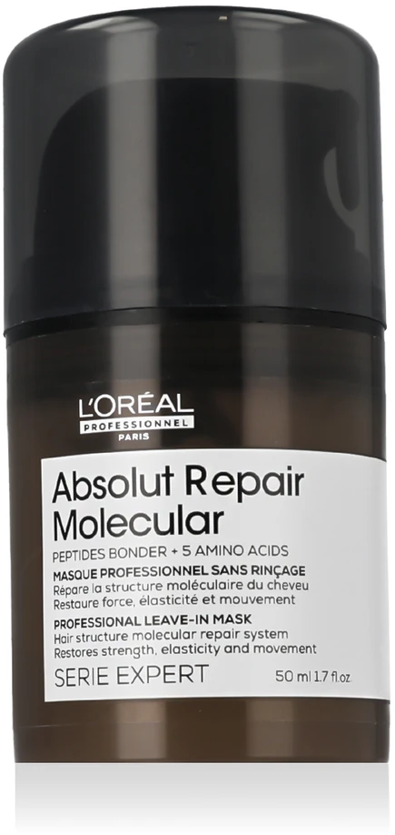 L'Oréal Professionnel Absolut Repair Molecular Professional nenuplaunama plaukų kaukė, 50 ml
