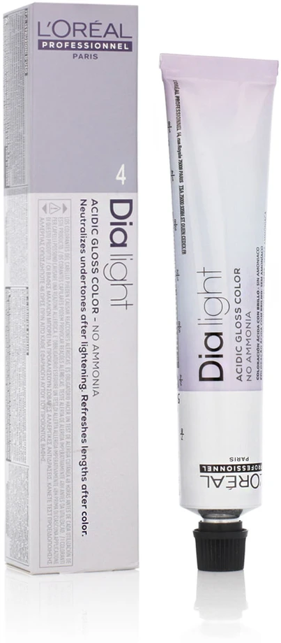 plaukų dažai L'oreal Professionnel Dia Light Gel-Creme Acide Sans Ammoniaque 4 50ml
