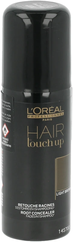 Purškiami dažai, ataugusioms plaukų šaknims maskuoti  L'oreal Professionnel Hair Touch Up, Šviesiai ruda spalva, 75 ml