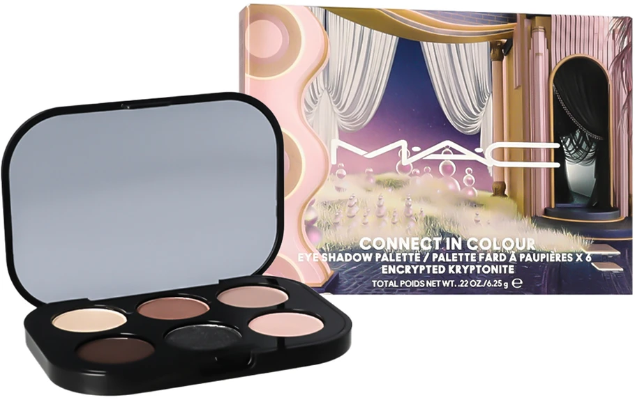 MAC Cosmetics Connect In Colour Akių šešėliai Palette 6 shades akių šešėlių paletė, atspalvis: Encrypted Kryptonite, 6.25 g