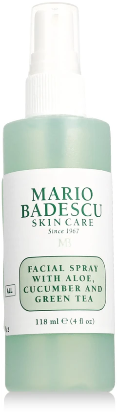 Mario Badescu Facial Purškiklis With Aloe, Cucumber And Žalias Tea žvalumo suteikiantis veido purškiklis, 118 ml