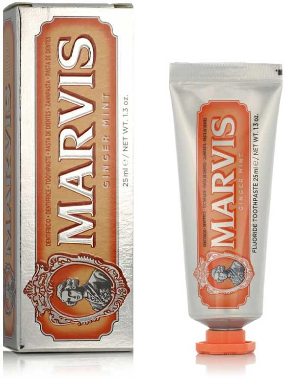Marvis Ginger Mint Imbiero ir mėtų skonio dantų pasta, 25 ml