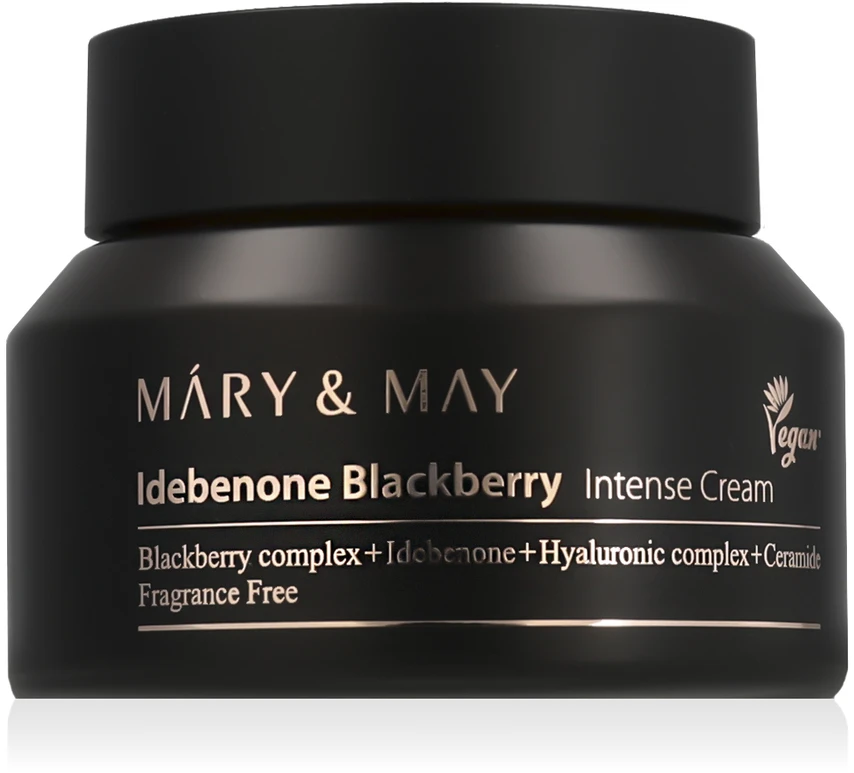 MARY & MAY Odos kremas su antioksidaciniu poveikiu Idebenonas Gervuogė (intensyvus kreminis) 70 g