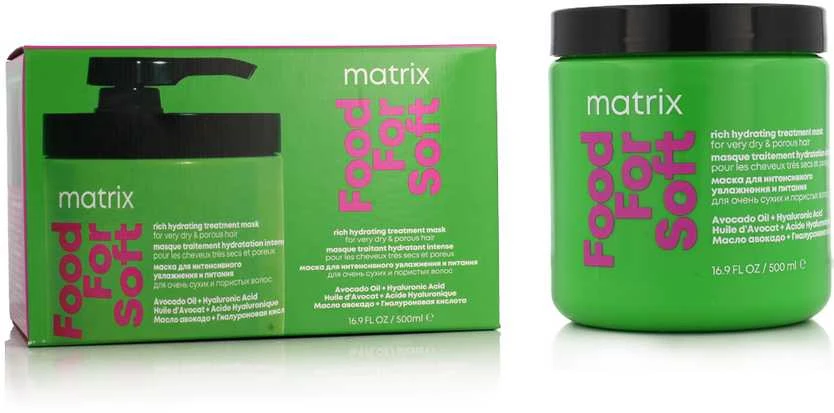 Drėkinamoji plaukų kaukė Matrix Food for Soft Rich Hydrating Mask 500ml