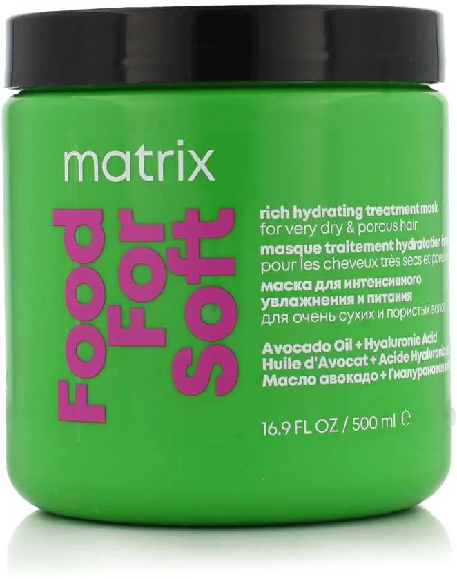 Drėkinamoji plaukų kaukė Matrix Food for Soft Rich Hydrating Mask 500ml
