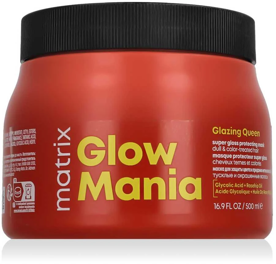 Matrix Mask dažytiems plaukams Glow Mania Glazing Queen (Super Gloss Protecting Mask), 500 ml