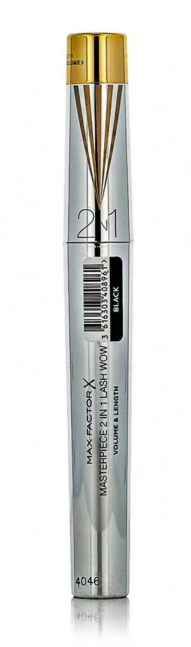 "Max Factor Masterpiece 2 in 1 Lash Wow Volume and Length 001-Juodas" blakstienų tušas 7ml
