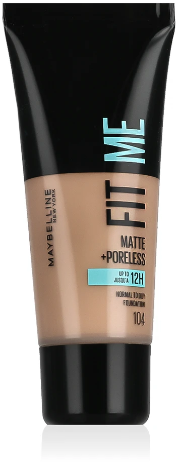 Maybelline Fit Me Matte & Poreless 104 Soft Ivory Buteliams Skystis 30 ml
