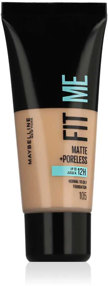 Makiažo pagrindas Maybelline Fit Me Matte+Poreless (105 Natural Ivory) 30ml