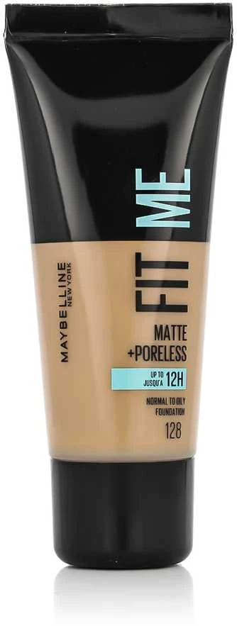 Makiažo pagrindas Maybelline Fit Me Matte+Poreless (128 Warm Nude) 30ml
