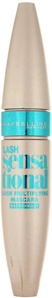 Maybelline Lash Sensational vandeniui atsparus blakstienų tušas su elastomeriniu dvipusiu lenktu šepetėliu 9,5ml
