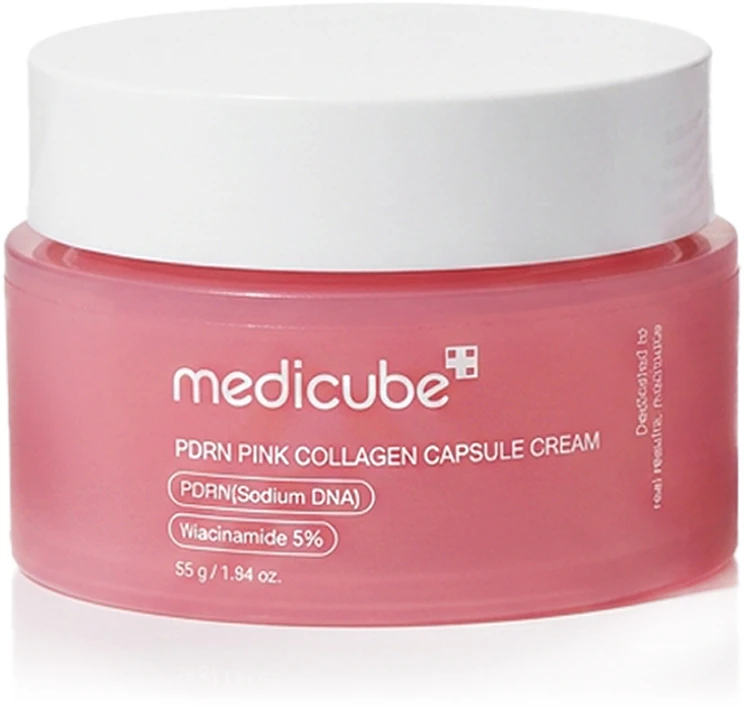 Medicube PDRN Pink Capsule Cream regeneruojantis veido kremas, 55 g