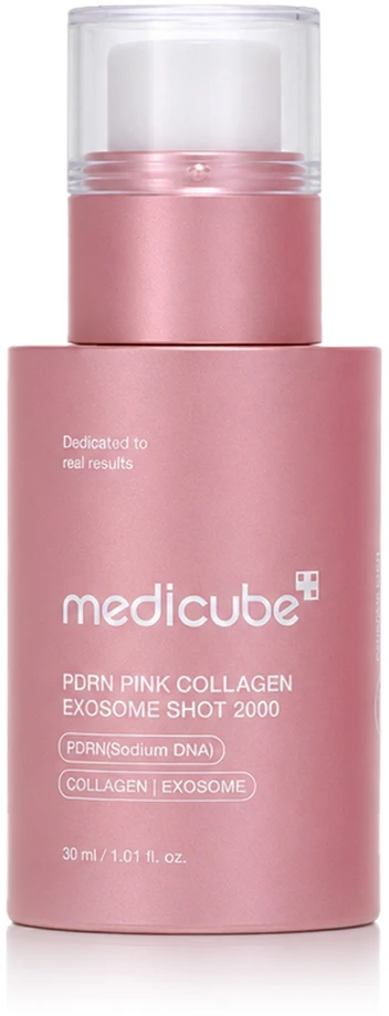 Medicube PDRN Rožinė Collagen Exosome Shot 2000 veido serumas, 30 ml