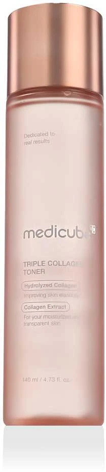 Medicube Triple Collagen Toneris drėkinamasis stangrinamasis tonikas su kolagenu, 140 ml