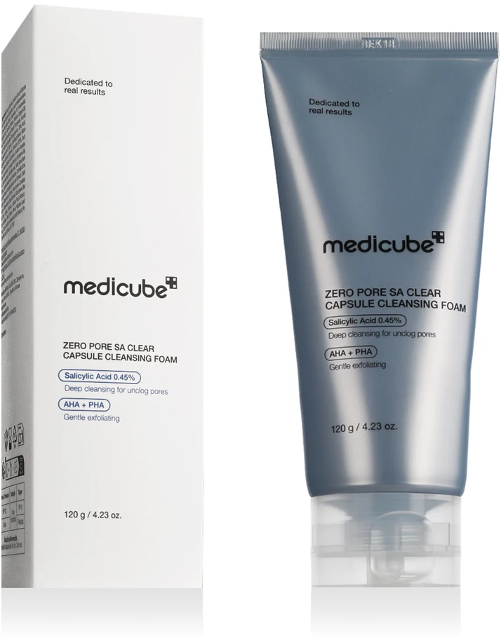 Medicube Zero Pore Veido Prausimosi Putos su Mikrokapsulėmis Egzosomų ir Rūgštimis, 120g