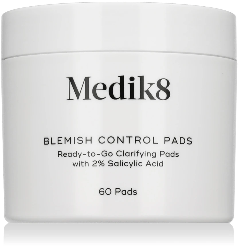 Medik8 Blemish Control Pads valomieji padeliai probleminei veido odai, 60 vnt.