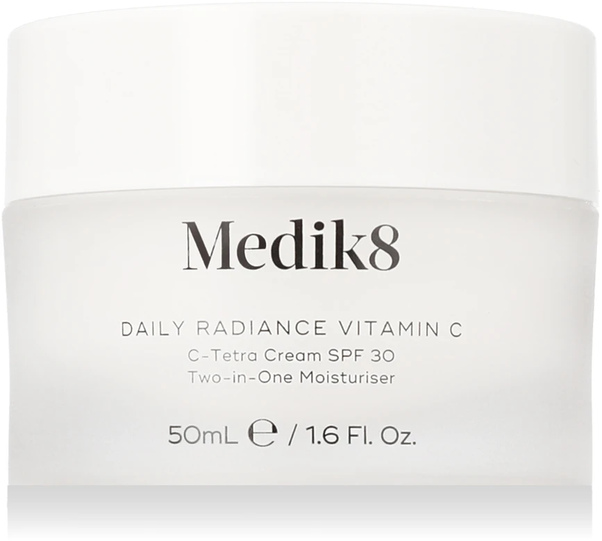 Medik8 Skirtas kasdieniam naudojimui švytėjimo suteikiantis Vitamin C Moisturiser SPF 30 dieninis veido kremas, 50 ml