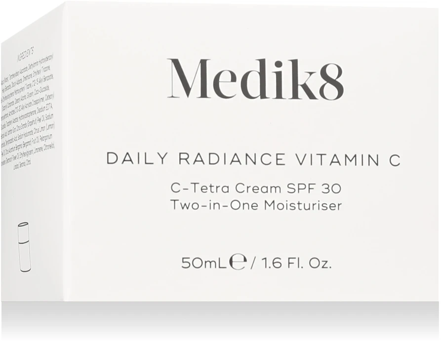 Medik8 Skirtas kasdieniam naudojimui švytėjimo suteikiantis Vitamin C Moisturiser SPF 30 dieninis veido kremas, 50 ml