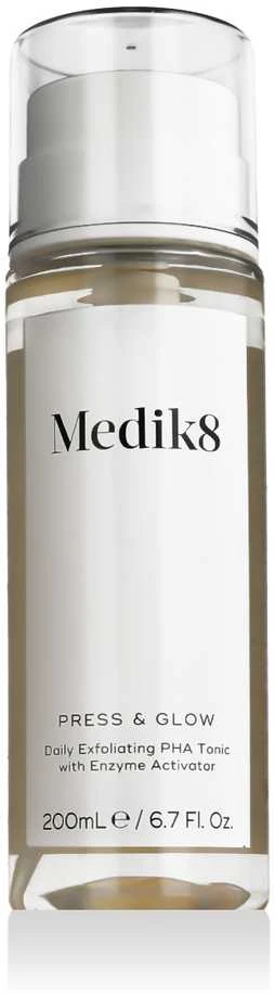 Medik8 Press & Glow Daily Exfoliating PHA Tonikas šveičiamasis veido tonikas, 200 ml