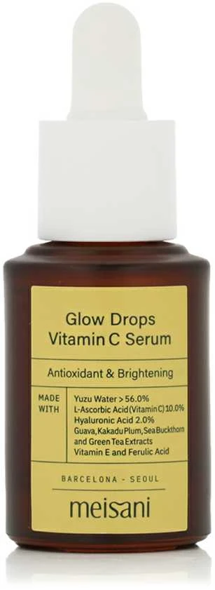Meisani Glow Drops Vitamin C Serum veido serumas su vitaminu C, 15 ml