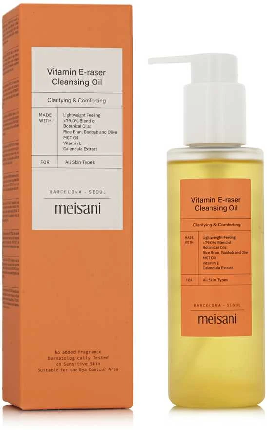 Meisani Vitamin E-raser Cleansing Oil valomasis veido aliejus, 150 ml