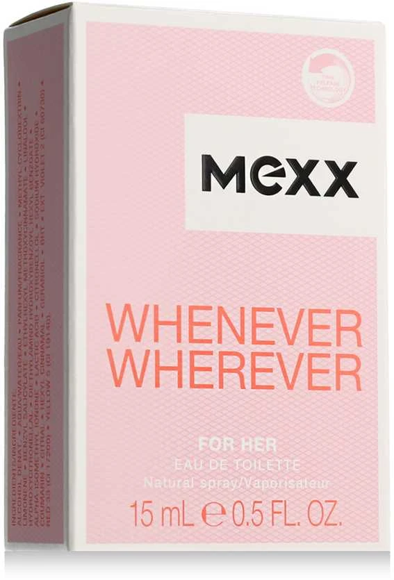 Mexx Whenever Wherever EDT tualetinis vanduo moterims, 15 ml