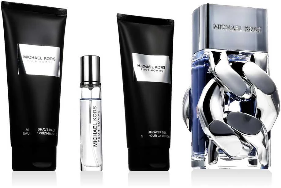Michael Kors Pour Homme Eau De Perfume Purškiklis 100ml rinkinys vyrams 4 vnt