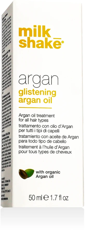 Milk Shake arganų aliejus GLISTENING ARGAN OIL, skirta visų tipų plaukams, 50ml