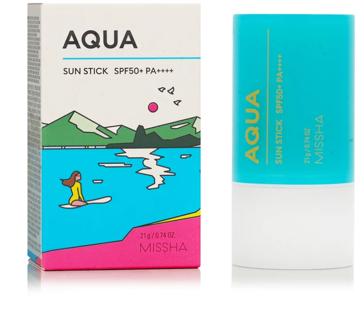 Missha Aqua Sun Stick SPF 50+ apsauginis pieštukas nuo saulės, 21 g