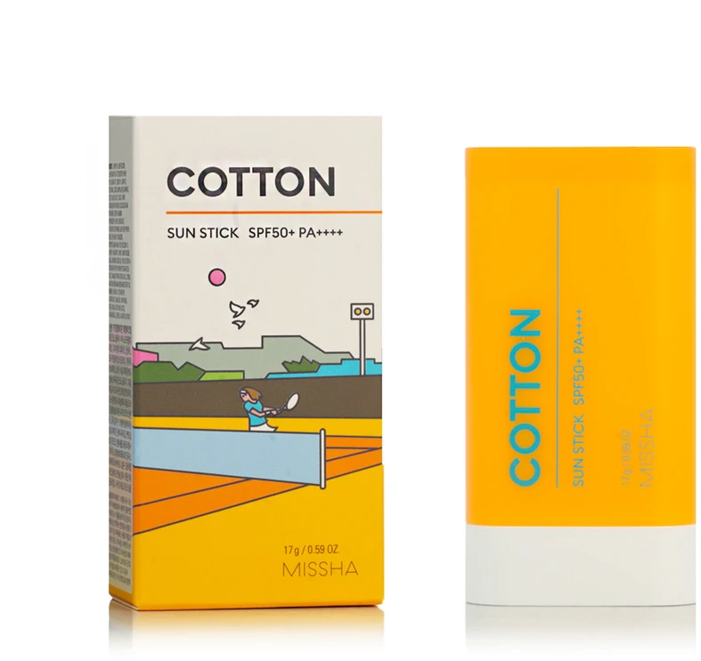 „Missha Sun Stick SPF 50+ Cotton“ (apsauginis pieštukas nuo saulės) 17 g