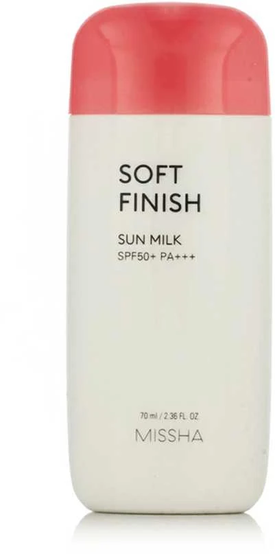 "Missha" apsauginis veido pienelis nuo saulės SPF 50 Sun (All Around Safe Block Soft Finish Sun Milk) 70 ml