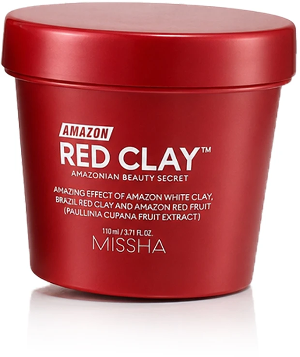 Missha "Amazon" raudonojo molio™ valomoji kaukė (porų kaukė) 110 ml