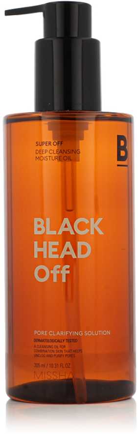 Missha valomasis aliejus nuo inkštirų Super Off Juodas Head Off (giliai valomasis drėkinamasis aliejus), 305 ml