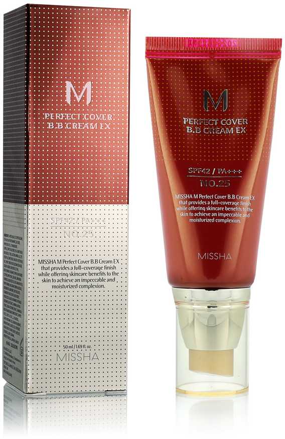 Missha M Perfect Cover BB Cream 25 Warm Beige SPF42/PA+++ BB kremas, 20 ml