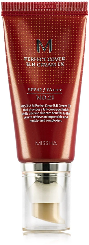 Missha M Perfect Cover BB Kreminis SPF42/PA+++ 50ml 21 Light rusvai gelsvas, 50 ml
