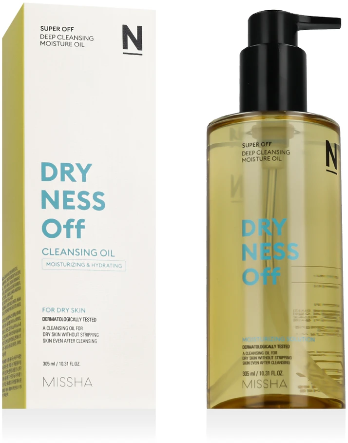 Missha valomasis aliejus sausai odai Super Off Dryness Off (Deep Cleansing Moisture Oil), 305 ml