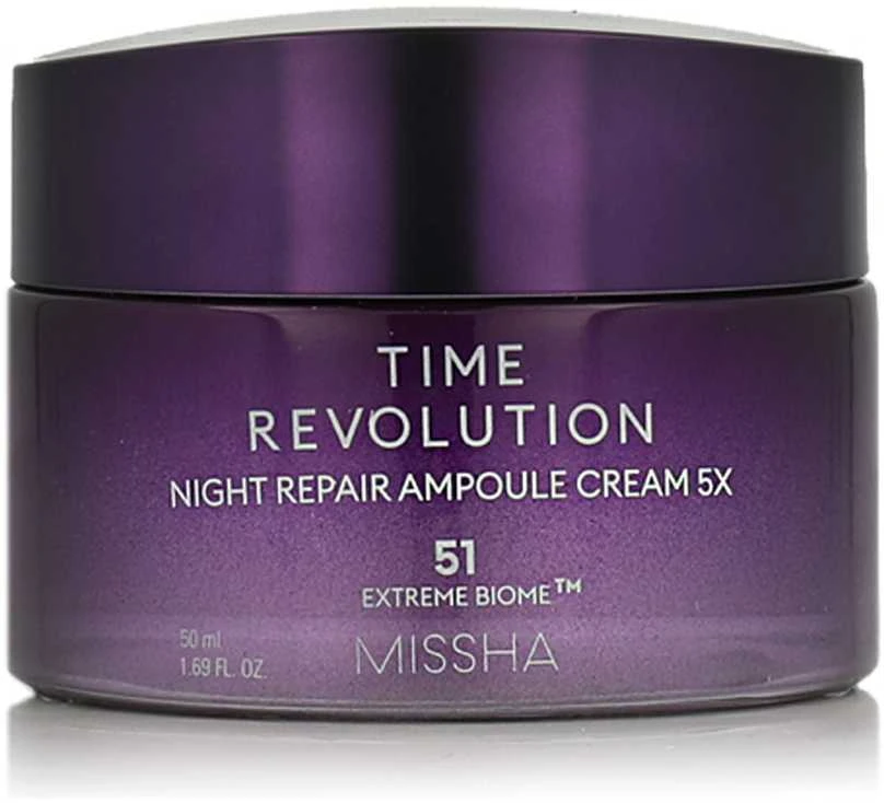 Missha Time Revolution Night Repair Ampoule Kreminis 5X naktinis veido kremas, 50 ml