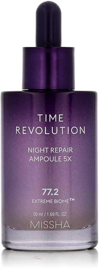 Missha Time Revolution Night Repair Ampule 5x naktinis atkuriantis serumas veidui, 50 ml