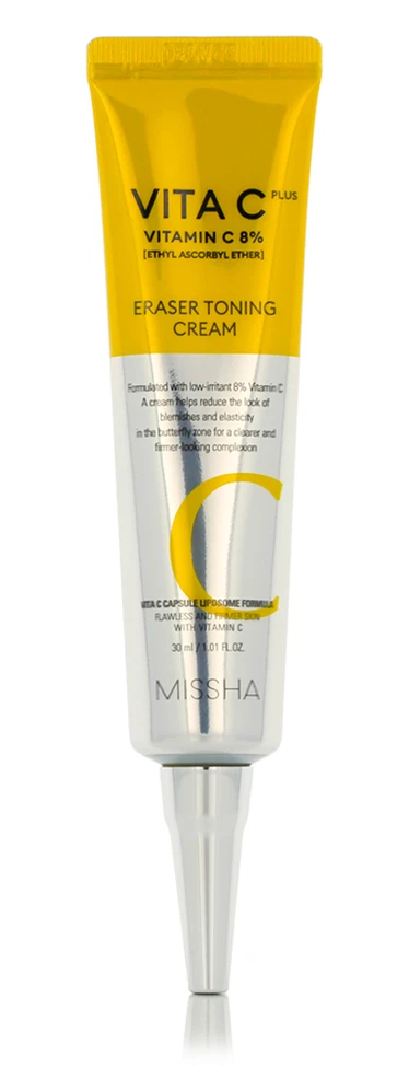 Missha Brightening odos kremas Anti-Age Vita C Plus (Eraser Toning Kreminis) 30 ml