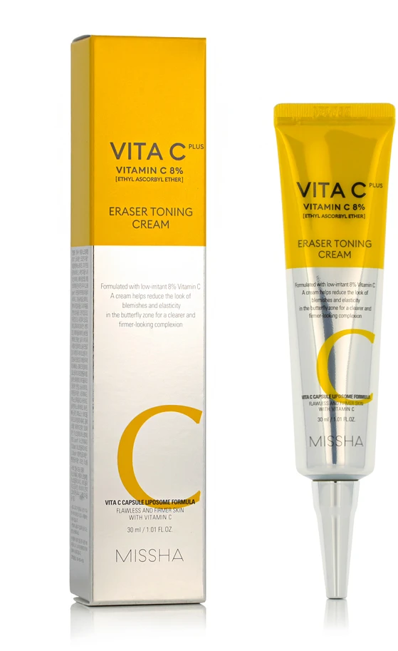 Missha Brightening odos kremas Anti-Age Vita C Plus (Eraser Toning Kreminis) 30 ml
