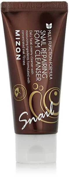Veido odos prausiklis Mizon Snail Repairing Foam Valiklis su sraigių mucino ekstraktu, 60 ml