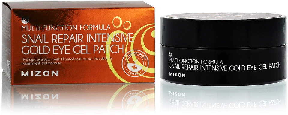 Mizon Snail Repair Intensive Gold Eye Gel Patch paakių kaukės su auksu ir sraigių mucinu 60vnt