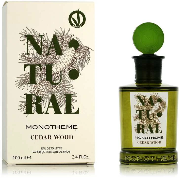 Monotheme Natural Cedar Wood EDT tualetinis vanduo unisex, 100 ml