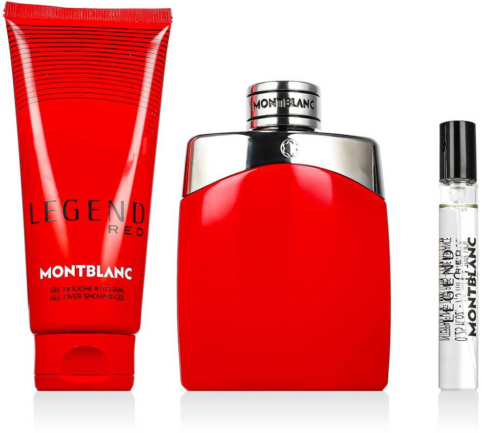 Mont Blanc Set Montblanc Legend Raudona EDP 100ml Gel Mini@