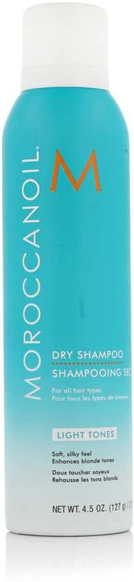 Moroccanoil Light Tones Sausas šampūnas šviesiems plaukams, 205 ml